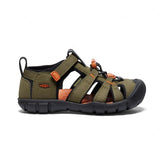 Little Kids' Seacamp II CNX | Dark Olive/Gold Flame