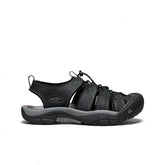 Men's Newport Leather Sandal | Black/Steel Grey