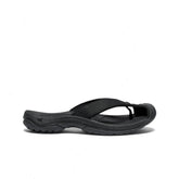 Women's Waimea Leather Flip-Flop | Black/Black