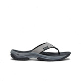 Men's Kona Leather Flip-Flop | Steel Grey/Black