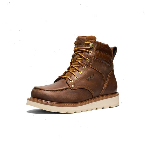 Men's Cincinnati 6" Boot (Soft Toe) x Noon Goons   |  Leather Brown/Off White