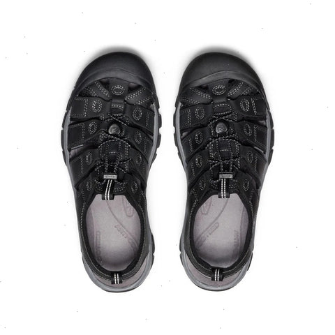 Men's Newport Leather Sandal  |  Black/Steel Grey