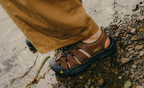 Men's Newport Leather Sandal Wide  |  Bison