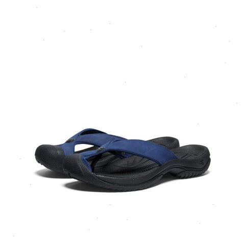Men's Waimea Leather Flip-Flop  |  Naval Academy/Black