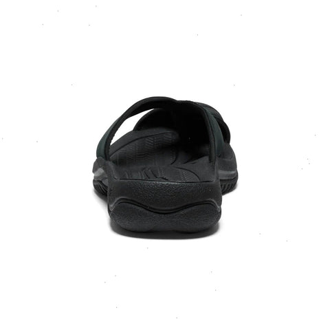 Men's Waimea Leather Flip-Flop  |  Black/Black