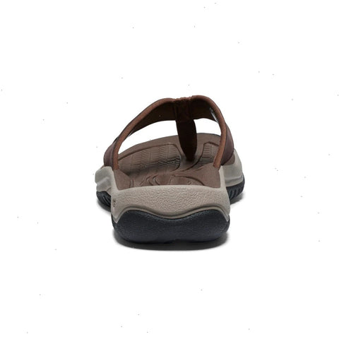 Men's Kona Leather Flip-Flop  |  Java/Dark Earth