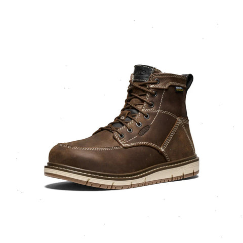 Women's San Jose 6" Waterproof Boot (Aluminum Toe)  |  Cascade Brown/Gum