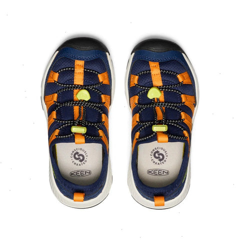 Little Kids' Motozoa Sneaker  |  Naval Academy/Bright Marigold
