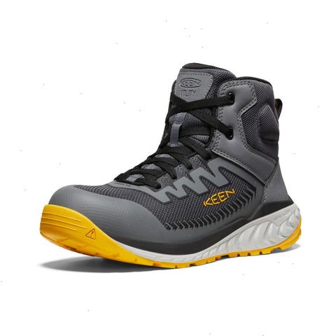 Men's Arvada Mid Work Sneaker (Carbon Toe)  |  Black/Keen Yellow