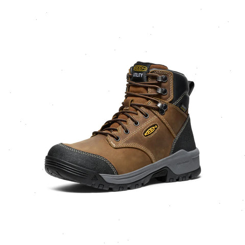 Men's Evanston 6" Waterproof Boot (Soft Toe)  |  Bison/Black