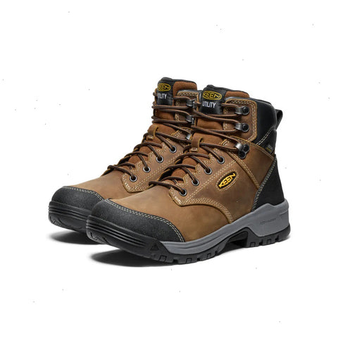 Men's Evanston 6" Waterproof Boot (Soft Toe)  |  Bison/Black