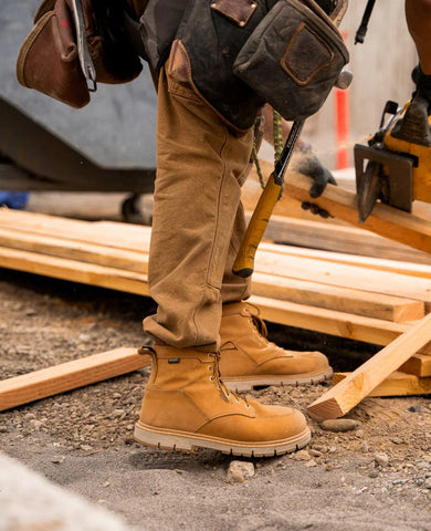 Men's San Jose 6" Waterproof 90° Heel Boot (Aluminum Toe)  |  Bistre/Gum