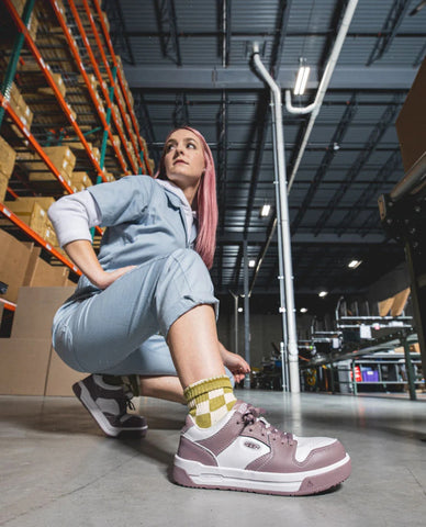 Women's Overton Work Shoe (Carbon Toe)  |  Star White/Black