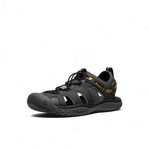 Men's SOLR Sandal  |  Black/Gold