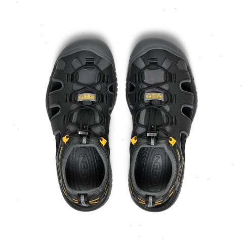 Men's SOLR Sandal  |  Black/Gold