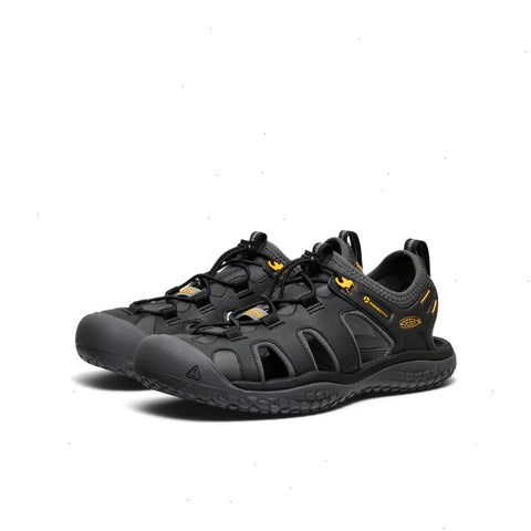 Men's SOLR Sandal  |  Black/Gold