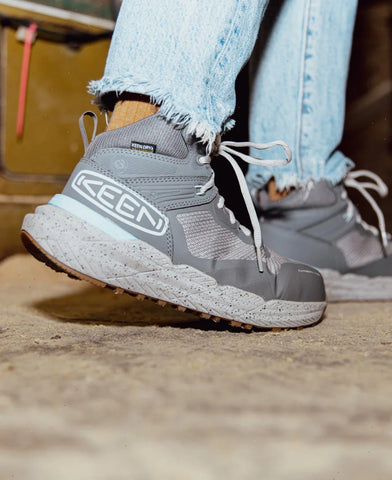 Women's Synchro Waterproof Work Boot (Carbon Toe)  |  Steel Grey/Gum