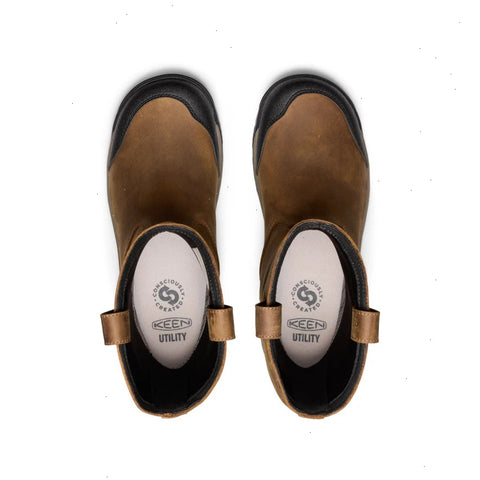 Men's Evanston Pull-On Waterproof Boot (Soft Toe)  |  Bison/Black