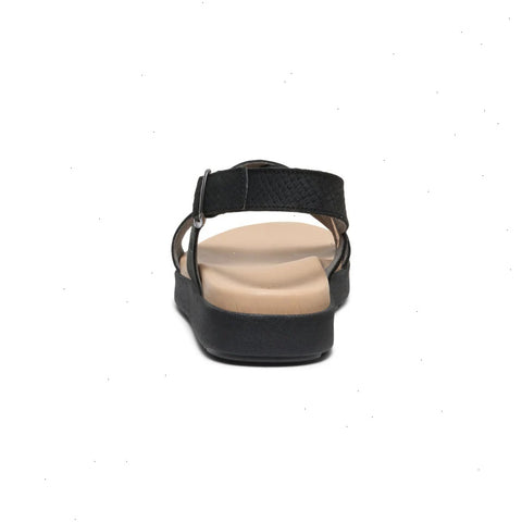 Women's Elle Luxe Cross Strap Sandal  |  Black/Black