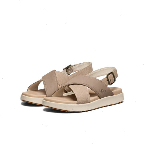 Women's Elle Luxe Cross Strap Sandal  |  Plaza Taupe/Brindle