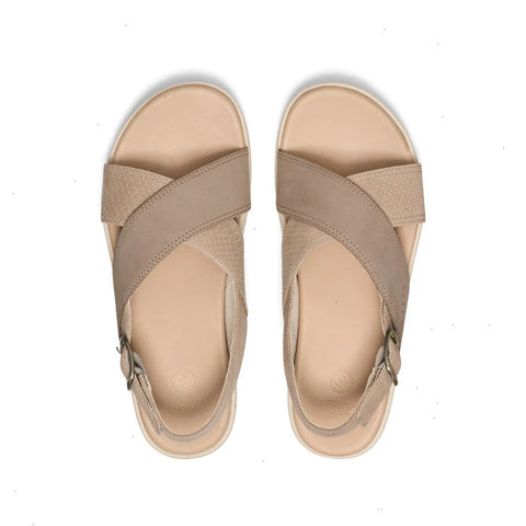 Women's Elle Luxe Cross Strap Sandal  |  Plaza Taupe/Brindle