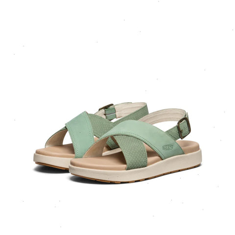 Women's Elle Luxe Cross Strap Sandal  |  Granite Green/Granite Green