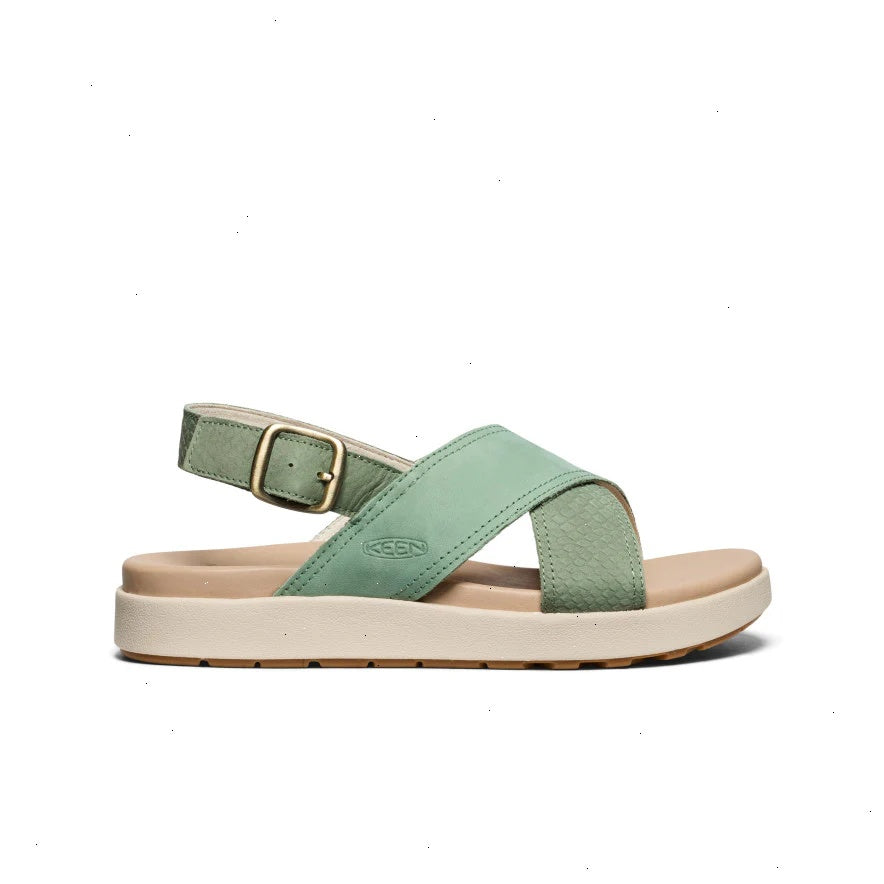 Women's Elle Luxe Cross Strap Sandal  |  Granite Green/Granite Green