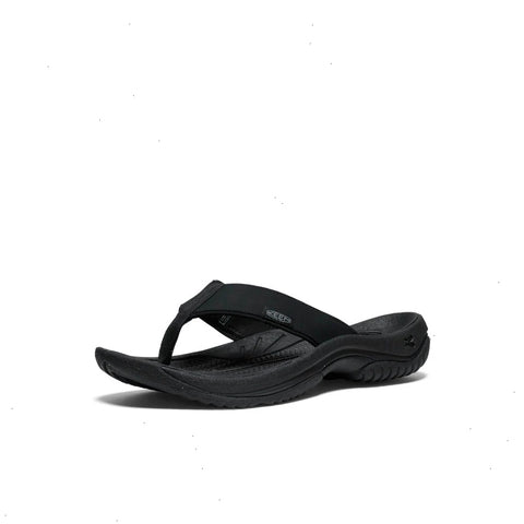 Men's Kona Leather Flip-Flop  |  Black/Steel Grey