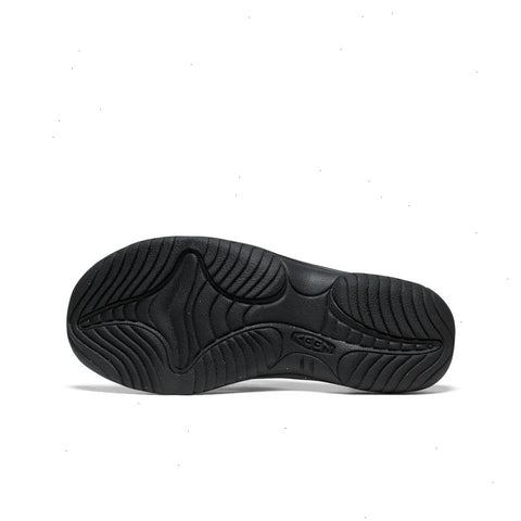 Men's Kona Leather Flip-Flop  |  Black/Steel Grey