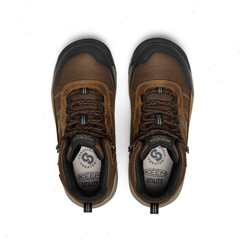 Women's Skokie Waterproof Work Boot (Soft Toe)  |  Bison/Black