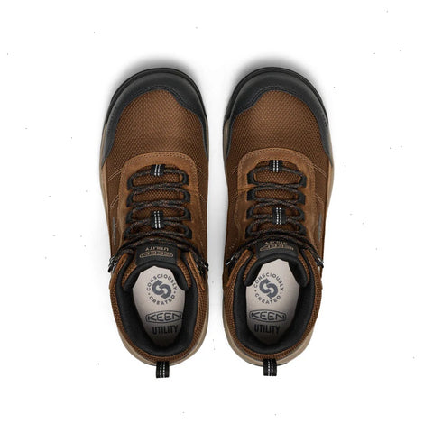 Men's Skokie Waterproof Work Boot (Carbon Toe)  |  Dark Earth/Black