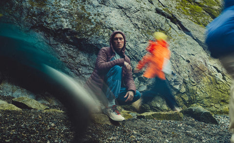 Men's Zionic NXT Waterproof Hiking Shoe  |  Safari/Red Ochre