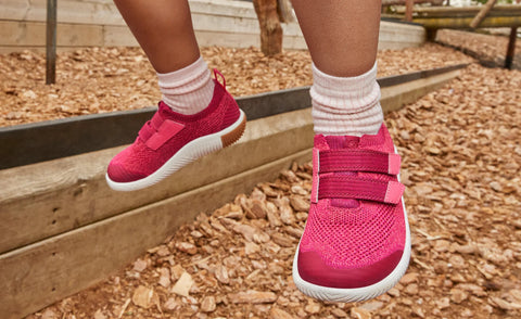 Big Kids' KNX Knit Double Strap  |  Beaujolais/Raspberry