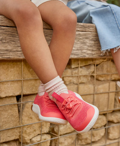 Little Kids' KNX Knit Sneaker  |  Star White/Skyway