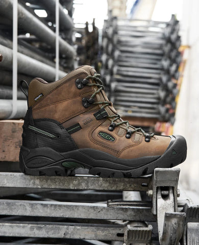 Men's Pittsburgh Energy 6" Waterproof Boot (Soft Toe)  |  Cascade Brown/Greener Pastures