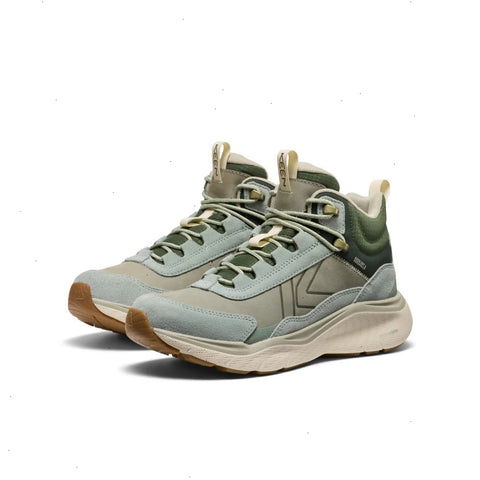 Women's Leiki Waterproof Leather Hiking Boot  |  Iceberg Green/Bronze Green