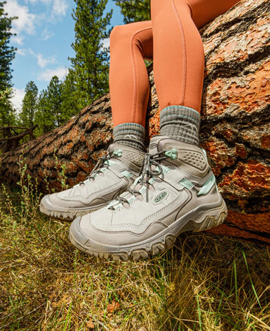 Women's Targhee IV Waterproof Hiking Boot  |  Alloy/Granite Green