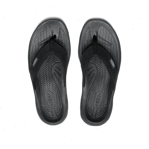 Women's Kona Leather Flip-Flop  |  Black/Vapor