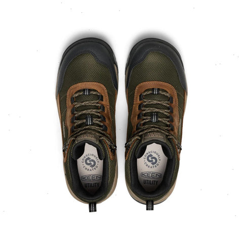 Men's Skokie Waterproof Work Boot (Soft Toe)  |  Forest Night/Black