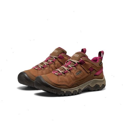 Women's Targhee IV Waterproof Hiking Shoe  |  Bison/Beaujolais