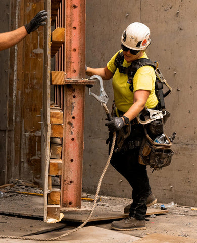 Women's San Jose 6" Waterproof 90° Heel Boot (Aluminum Toe)  |  Steel Grey/Gum