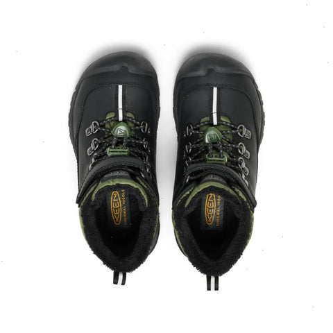 Little Kids' Kanibou Waterproof Winter Boot  |  Black/Bronze Green