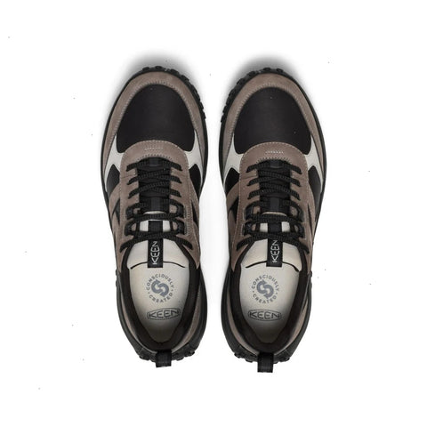 Men's KS86 Leather Sneaker  |  Black/Steel Grey