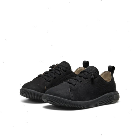 Little Kids' KNX Leather Sneaker  |  Triple Black