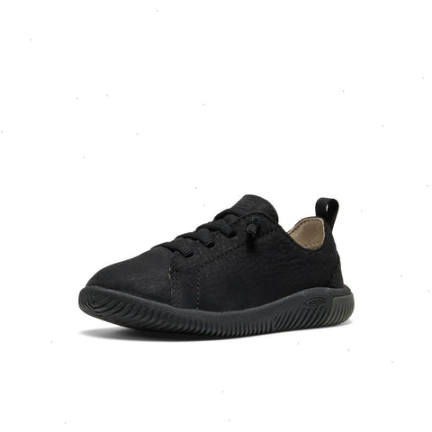 Little Kids' KNX Leather Sneaker  |  Triple Black