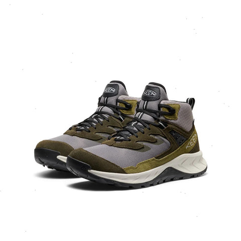 Men's Hightrail Waterproof Hiking Boot  |  Steel Grey/Forest Night