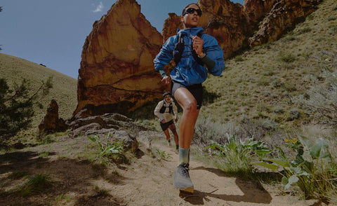 Women's Roam Trail Running Shoe  |  Magnet/Ballad Blue