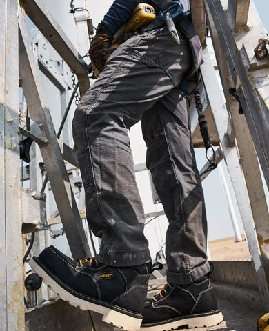 Men's Cincinnati 6" Waterproof 90° Heel Boot (Carbon Toe)  |  Tuscan Red/Sandshell