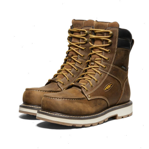 Men's Cincinnati 8" Waterproof 90° Heel Boot (Carbon Toe)  |  Belgian/Sandshell