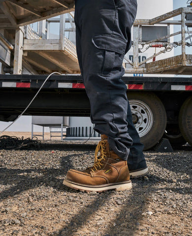 Men's Cincinnati 8" Waterproof 90° Heel Boot (Carbon Toe)  |  Belgian/Sandshell